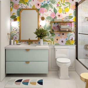 Цветная и яркая ванная комната: как преобразить санузел в Енисейске - enisejsk.mebel54.com | фото