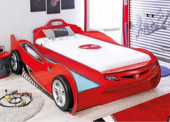CARBED Кровать-машина Coupe с выдвижной кроватью Red 20.03.1306.00 в Енисейске - enisejsk.mebel54.com | фото