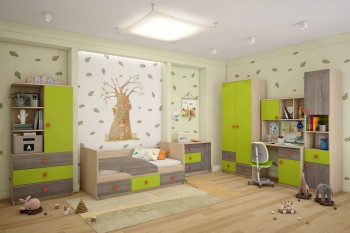 Детская комната Пуговка в Енисейске - enisejsk.mebel54.com | фото
