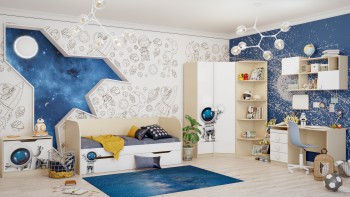 Детская комната Санни (Белый/корпус Клен) в Енисейске - enisejsk.mebel54.com | фото