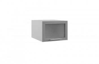 Гарда ГПГС 500 шкаф верхний горизонтальный глубокий со стеклом (Индиго/корпус Серый) в Енисейске - enisejsk.mebel54.com | фото
