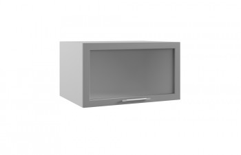 Гарда ГВПГС 800 шкаф верхний горизонтальный глубокий со стеклом высокий (Индиго/корпус Серый) в Енисейске - enisejsk.mebel54.com | фото