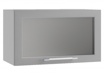 Гарда ПГС 600 шкаф верхний горизонтальный со стеклом Индиго в Енисейске - enisejsk.mebel54.com | фото