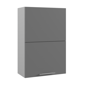 Гарда ВПГПМ 600 шкаф верхний высокий Blum Aventos (Белый/корпус Серый) в Енисейске - enisejsk.mebel54.com | фото