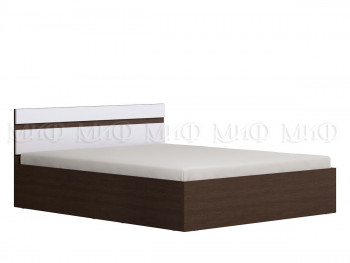 Ким кровать 1,4 (Венге/белый глянец) в Енисейске - enisejsk.mebel54.com | фото