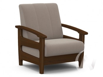 Кресло для отдыха Омега (орех лак/CATANIA COCOA) в Енисейске - enisejsk.mebel54.com | фото