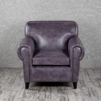 Кресло кожаное Элегант (Фиолетовый) в Енисейске - enisejsk.mebel54.com | фото