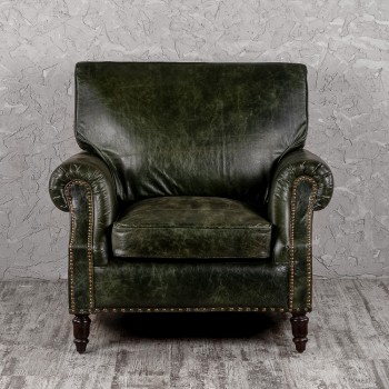 Кресло кожаное Лофт Аристократ (ширина 1070 мм) в Енисейске - enisejsk.mebel54.com | фото