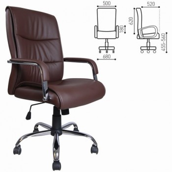 Кресло офисное BRABIX Space EX-508 (коричневый) в Енисейске - enisejsk.mebel54.com | фото