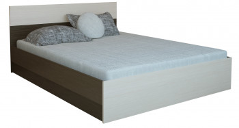 Кровать 0,8м Юнона с настилом (Венге / Дуб) в Енисейске - enisejsk.mebel54.com | фото
