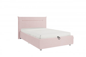 Кровать 1,2 Альба (Нежно-розовый велюр/под-мех) в Енисейске - enisejsk.mebel54.com | фото