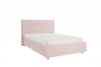 Кровать 1,2 Альба с основанием (Нежно-розовый велюр) в Енисейске - enisejsk.mebel54.com | фото