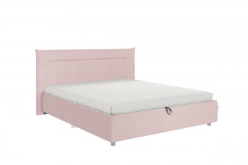 Кровать 1,6 Альба (Нежно-розовый велюр/под-мех) в Енисейске - enisejsk.mebel54.com | фото
