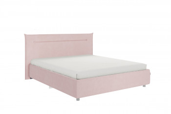Кровать 1,6 Альба с основанием (Нежно-розовый велюр) в Енисейске - enisejsk.mebel54.com | фото