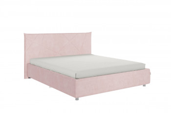 Кровать 1,6 Квест с основанием (Нежно-розовый велюр) в Енисейске - enisejsk.mebel54.com | фото