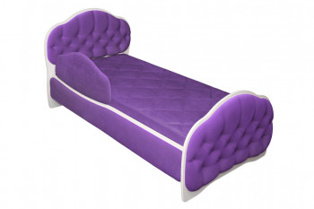 Кровать 160 Гармония 32 Фиолетовый (мягкий бортик) в Енисейске - enisejsk.mebel54.com | фото