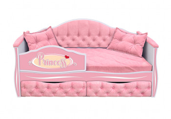 Кровать 160 серии Иллюзия 2 ящика 15 Бледно-розовый (подушки) в Енисейске - enisejsk.mebel54.com | фото