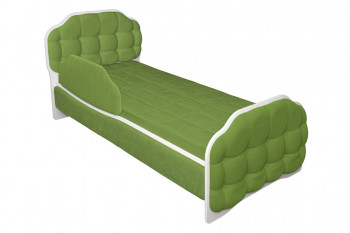 Кровать 170 Атлет 76 Зелёный (мягкий бортик) в Енисейске - enisejsk.mebel54.com | фото