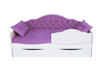 Кровать 170 серии Иллюзия Лайт 1 ящик 32 Фиолетовый (подушки) в Енисейске - enisejsk.mebel54.com | фото