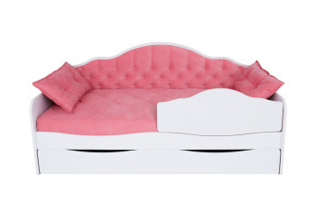 Кровать 170 серии Иллюзия Лайт 1 ящик 89 Розовый (подушки) в Енисейске - enisejsk.mebel54.com | фото