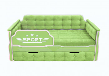 Кровать 170 серии Спорт 1 ящик 81 Фисташка (мягкие боковые накладки) в Енисейске - enisejsk.mebel54.com | фото