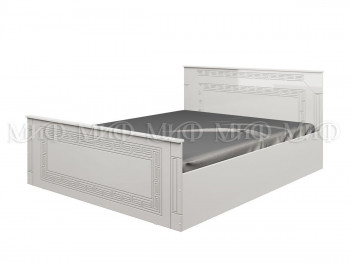 Кровать Афина-1 1,4 м (Белый/Белый глянец) в Енисейске - enisejsk.mebel54.com | фото