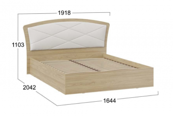 Кровать без ПМ «Сэнди» Тип 1 (без подъемного механизма) в Енисейске - enisejsk.mebel54.com | фото