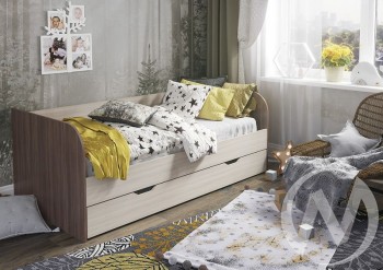 Кровать детская Балли 2-х уровневая (шимо темный/шимо светлый) в Енисейске - enisejsk.mebel54.com | фото