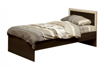 Кровать одинарная 21.55 (шир. 900) с настилом (венге/профиль дуб линдберг)/осн. в Енисейске - enisejsk.mebel54.com | фото