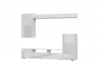 Мебель для гостиной МГС 4 (Белый/Белый глянец) в Енисейске - enisejsk.mebel54.com | фото