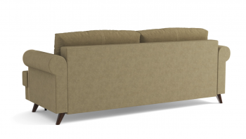 Оливер / диван - кровать 3-х местн. (еврокнижка) (велюр велутто коричневый 23 в Енисейске - enisejsk.mebel54.com | фото