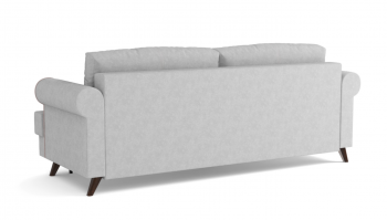 Оливер / диван - кровать 3-х местн. (еврокнижка) (велюр велутто серебряный 52 в Енисейске - enisejsk.mebel54.com | фото