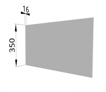 Панель торцевая (для шкафа горизонтального глубокого) ГПГ Ройс (Белый софт) в Енисейске - enisejsk.mebel54.com | фото