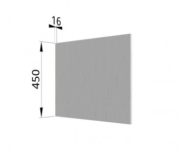 Панель торцевая (для шкафа горизонтального глубокого высокого) ГВПГ Капри (Липа белый) в Енисейске - enisejsk.mebel54.com | фото
