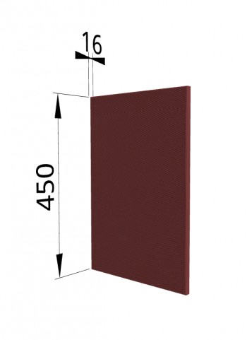 Панель торцевая (для шкафа горизонтального высокого) ВПГ Квадро (Красная кожа) в Енисейске - enisejsk.mebel54.com | фото