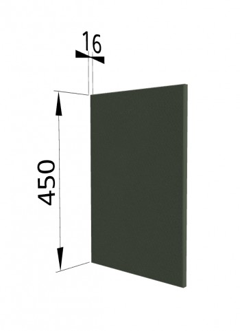 Панель торцевая (для шкафа горизонтального высокого) ВПГ Квадро (Оливково-зеленый) в Енисейске - enisejsk.mebel54.com | фото