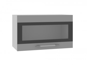 Ройс ПГСФ 600 Шкаф верхний горизонтальный со стеклом с фотопечатью (Оливково-зеленый/корпус Серый) в Енисейске - enisejsk.mebel54.com | фото