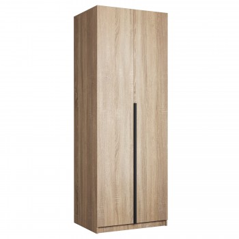 Шкаф 2-х дверный Локер "гармошка" Дуб Сонома (штанга) в Енисейске - enisejsk.mebel54.com | фото