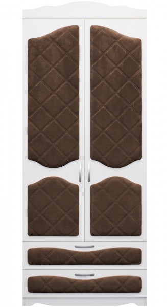 Шкаф 2-х створчатый с ящиками серии Иллюзия 08 Шоколад в Енисейске - enisejsk.mebel54.com | фото