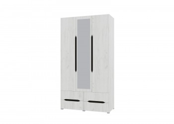 Шкаф 3-х створчатый с ящиками и зеркалом Вега (Прованс) в Енисейске - enisejsk.mebel54.com | фото
