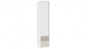 Шкаф для белья комбинированный «Сканди» Дуб Гарден/Белый/Глиняный серый в Енисейске - enisejsk.mebel54.com | фото