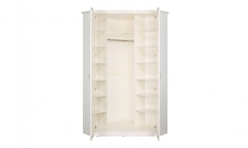 Шкаф для одежды 13.124 Ливерпуль (Белый, ясень ваниль НМ-1012-100 ПВХ) в Енисейске - enisejsk.mebel54.com | фото