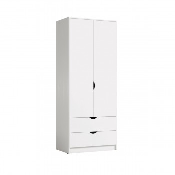 Шкаф для одежды 13.327 Уна (Белый) в Енисейске - enisejsk.mebel54.com | фото