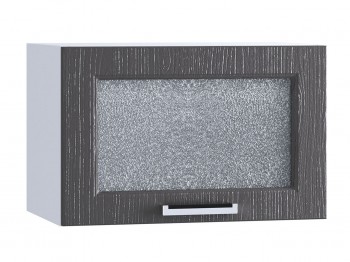 Шкаф верхний горизонтальный со стеклом 500, ШВГС 500 (Клен серый/корпус белый) в Енисейске - enisejsk.mebel54.com | фото