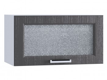 Шкаф верхний горизонтальный со стеклом 600, ШВГС 600 (Клен серый/корпус белый) в Енисейске - enisejsk.mebel54.com | фото