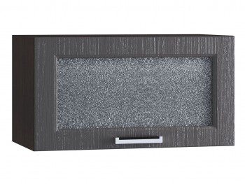 Шкаф верхний горизонтальный со стеклом 600, ШВГС 600 (Клен серый/корпус венге) в Енисейске - enisejsk.mebel54.com | фото