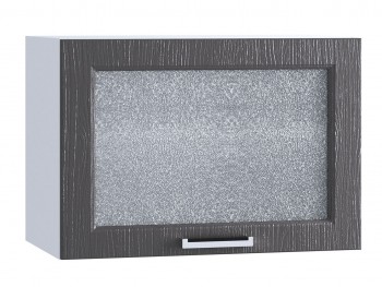 Шкаф верхний горизонтальный со стеклом 609, ШВГС 609 (Клен серый/корпус белый) в Енисейске - enisejsk.mebel54.com | фото