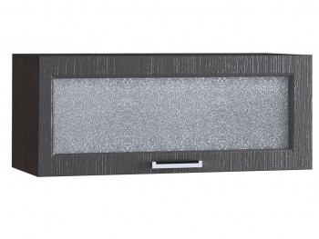 Шкаф верхний горизонтальный со стеклом 800, ШВГС 800 (Клен серый/корпус венге) в Енисейске - enisejsk.mebel54.com | фото